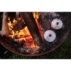 Pots, Pans, And Billies Campfire Aluminium Billy Teapot 6pt 2.8L -Camping Equipment Sales Shop BCF 114163 03 hi res
