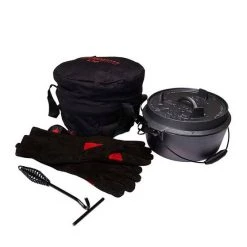 Camping Cookware Campfire Premium Camp Oven 4.5 Quart -Camping Equipment Sales Shop BCF 213611 03 hi res