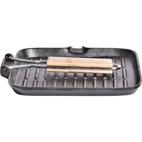 Camping Cookware Campfire Cast Iron Frying Pan - Square, 24cm 4 Camping Cookware Campfire Cast Iron Frying Pan - Square, 24cm - Image 2