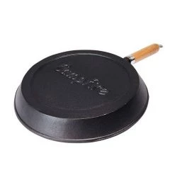 Camping Cookware Campfire Pre Seasoned Frypan 25cm -Camping Equipment Sales Shop BCF 213614 02 hi res