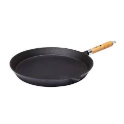Camping Cookware Campfire Pre Seasoned Round Frypan 30cm