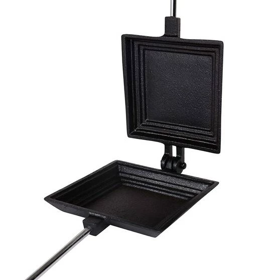 Camping Cookware Campfire Cast Iron Jaffle Iron - Jumbo, Single 5 Camping Cookware Campfire Cast Iron Jaffle Iron - Jumbo, Single - Image 3