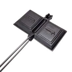 Camping Cookware Campfire Cast Iron Jaffle Iron - Double, Pre Seasoned 8 Camping Cookware Campfire Cast Iron Jaffle Iron - Double, Pre Seasoned -Camping Equipment Sales Shop BCF 213619 02 hi res