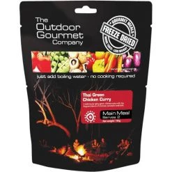 Food And Snacks Outdoor Gourmet Company Thai Green Curry Chicken Freeze Dried Food 2 Serves