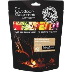 Food And Snacks Outdoor Gourmet Company Wild Mushroom And Lamb Risotto Freeze Dried Food 2 Serves