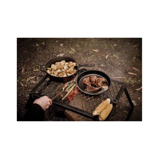 Camping Cookware Campfire Cast Iron Quart Combo Cooker 5 Camping Cookware Campfire Cast Iron Quart Combo Cooker - Image 3