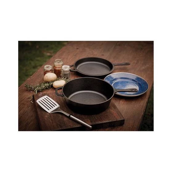 Camping Cookware Campfire Cast Iron Quart Combo Cooker 7 Camping Cookware Campfire Cast Iron Quart Combo Cooker - Image 5