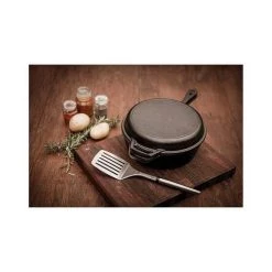 Camping Cookware Campfire Cast Iron Quart Combo Cooker 15 Camping Cookware Campfire Cast Iron Quart Combo Cooker -Camping Equipment Sales Shop BCF 601031 05 hi res