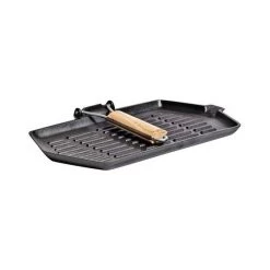 Camping Cookware Campfire Cast Iron Rectangle Griddle Frypan