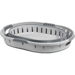 Camping Cookware Companion Deluxe Pop Up Laundry Basket Grey
