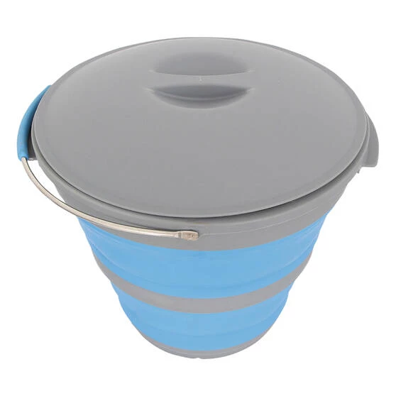 Camping Cookware Companion Pop Up Bucket With Lid 10L 3 Camping Cookware Companion Pop Up Bucket With Lid 10L